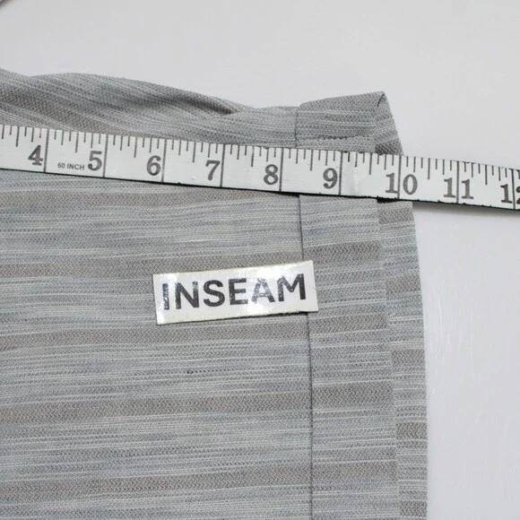 Italo Ferretti NWT Chino / Bermuda Shorts Size L in Blue & Gray Cotton & Linen